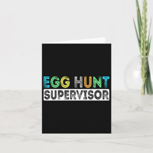 Cartão Ovo Hunt Supervisor de Caça-Ovos De Páscoa Para P