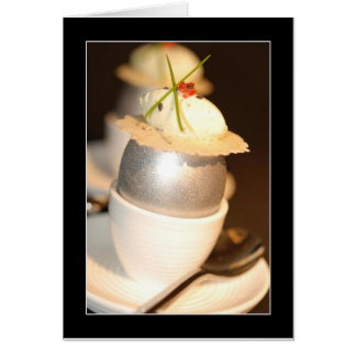 Cartão Ovo prateado elegante