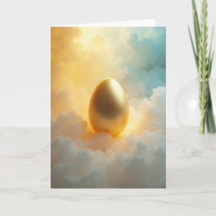 Cartão Ovoide do Céu Dourado