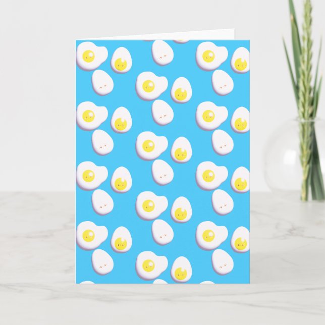 Cartão Ovos Arborizados E Fritados 3D (Frente)