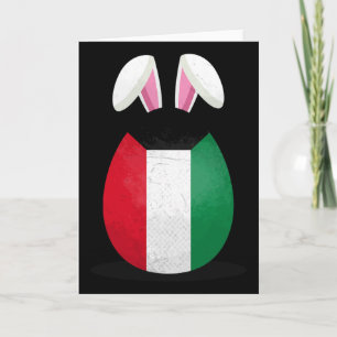 Cartão Ovos Com Orelhas de Coelho da Bandeira do Kuwait D