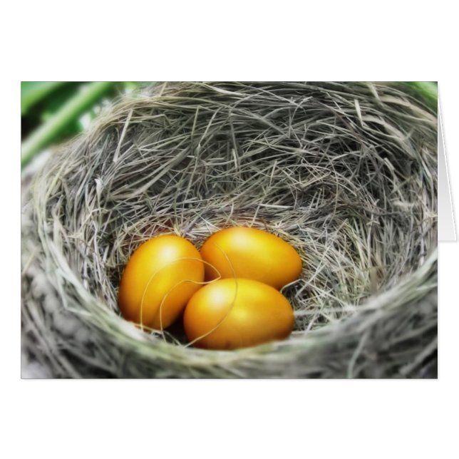 Cartão Ovos de ouro (Frente Horizontal)