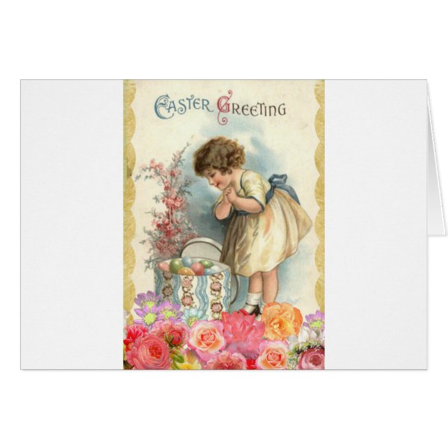 Cartão ovos de Páscoa vitorianos (Frente Horizontal)