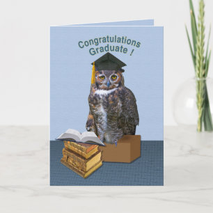 Cartão Owl Congratulations Graduate Card