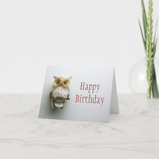 Cartão Owl Happy Birthday Card