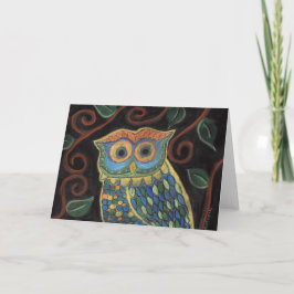 Cartão Owl in Bloom-Greeting Card