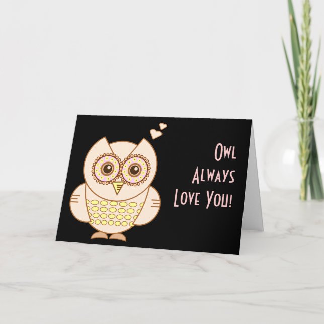 Cartão Owl Love (Frente)