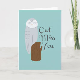 Cartão Owl Miss You