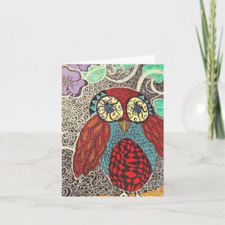 Cartão owl notecards blank