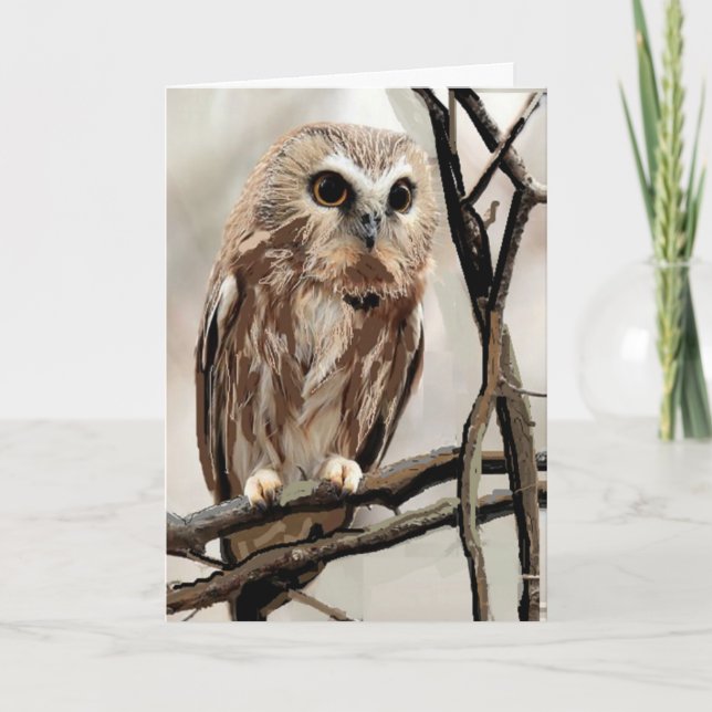 Cartão Owl Thinking of You (Frente)