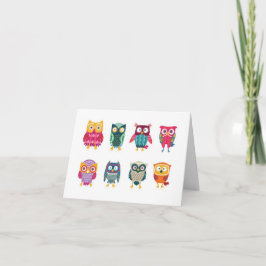 Cartão Owls Custom Note Card