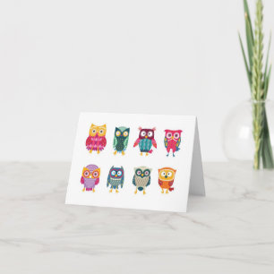 Cartão Owls Custom Note Card