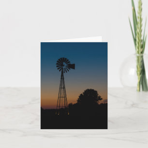 Cartão Ozark Sunset Windmill
