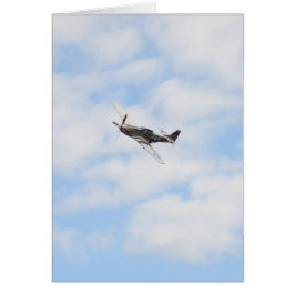 Cartão P51 Mustang em Voo