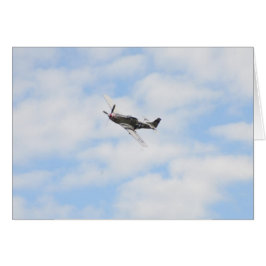 Cartão P51 Mustang em Voo