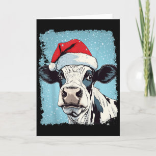 Cartão P Arte Vaca Colorida Natal