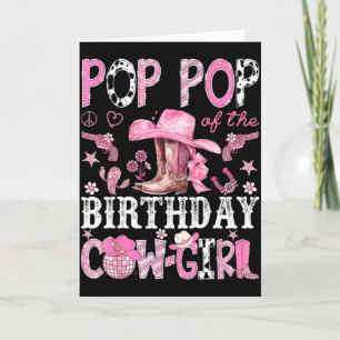 Cartão P P Da Cow-girl De Aniversário Nk Disco Rodeio P P