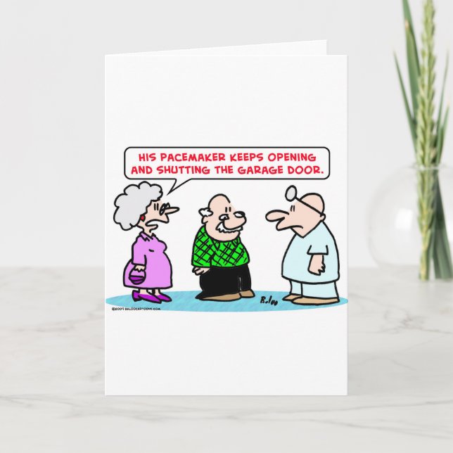 Cartão pacemaker garage door open shut (Frente)