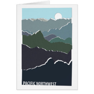 Cartão Pacific Northwest Greeting Card