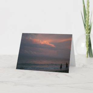 Cartão Pacific Sunset stroll - Greeting card