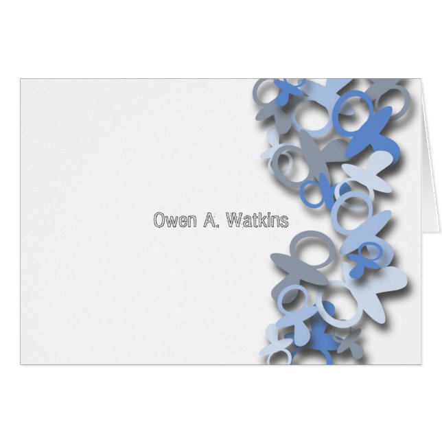 Cartão Pacifier Camo (Frente horizontal)