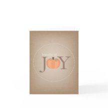 Pacote De Joy Pumpkin Baby Card
