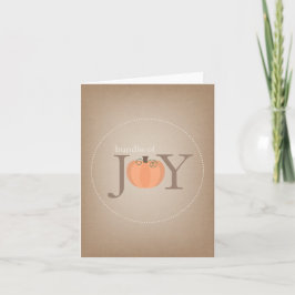Cartão Pacote De Joy Pumpkin Baby Card