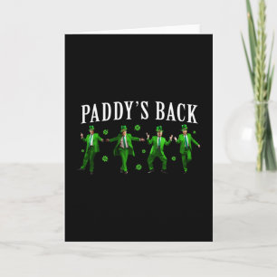 Cartão Paddy's Ck Engraçado Trump Dia de São Patrício Tre