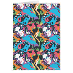 Cartão Padrão 1 de oscilações de cores da supergirl