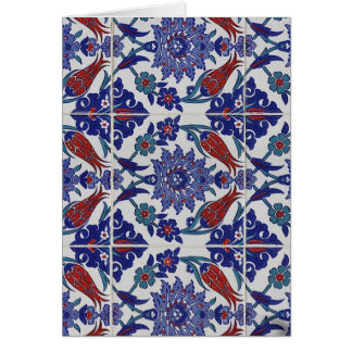 Cartão padrão-azulejo oriental