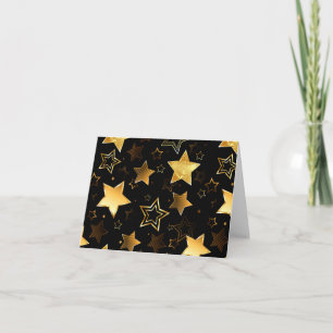 Cartão Padrão contínuo com Estrelas Douradas
