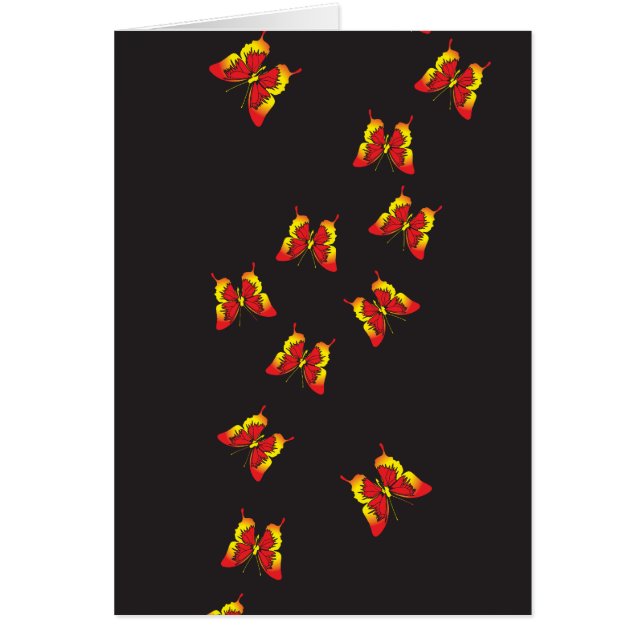 Cartão Padrão da borboleta (Frente)