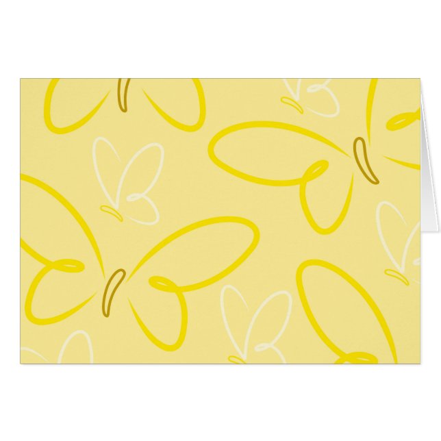 Cartão Padrão da borboleta (Frente Horizontal)