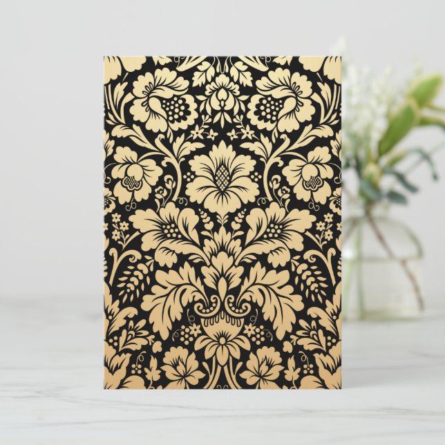 Cartão Padrão Damask 2 (Em pé/Frente)