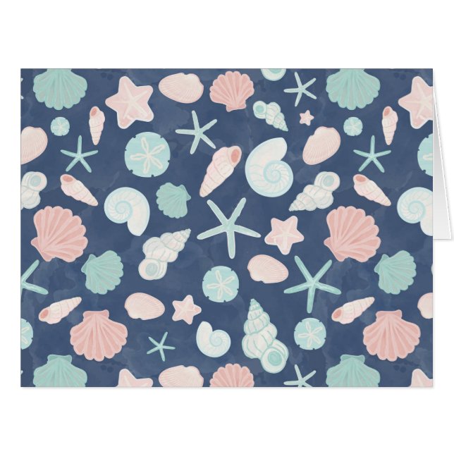 Cartão padrão das conchas (Frente horizontal)