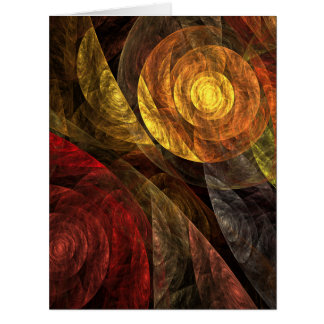 Cartão Padrão de Abstrato de Arte Floral Moderna da Flor