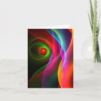 Padrão de Abstrato de Arte Vermelho Verde Laranja 