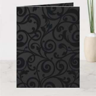 Cartão Padrão de Abstrato preto girando incríveis