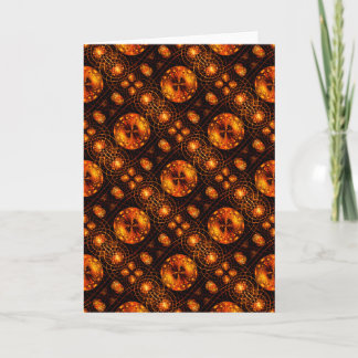 Cartão Padrão de Arte Abstrata Boho Elegante Moderno Dour