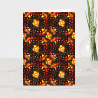 Cartão Padrão de Arte Abstrata Boho Elegante Moderno Dour