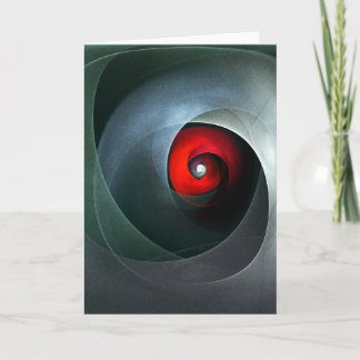 Cartão Padrão de Arte Moderna Abstrato de Roteiro Vermelh