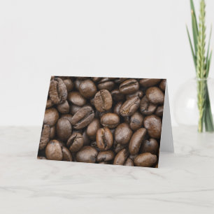 Cartão Padrão De Bean De Café