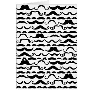 Cartão Padrão de bigode