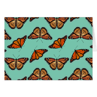 Cartão Padrão de Borboleta Monarch
