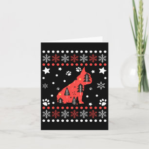 Cartão Padrão de Cachorro de Natal Proprietário do Bulldo