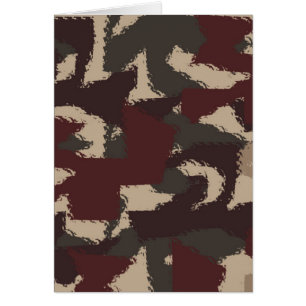 Cartão Padrão de Camuflagem Militar abstrato