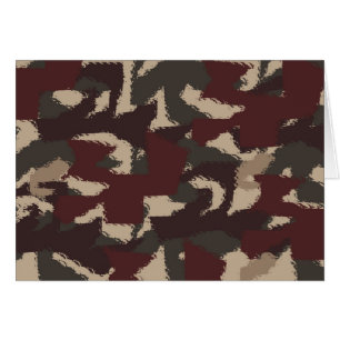 Cartão Padrão de Camuflagem Militar abstrato