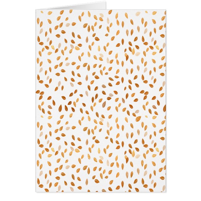 Cartão Padrão de Confete de Folha de Ouro (Frente)