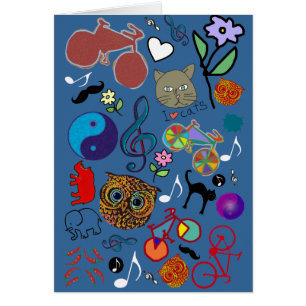 Cartão padrão de cor giro