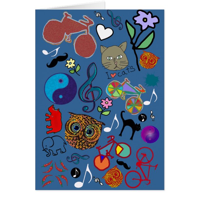 Cartão padrão de cor giro (Frente)